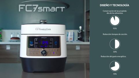 Infografia del diseo y tecnologa de la FussionCook FC7 Smart