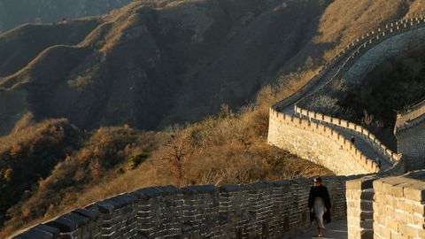 La primera dama de EE.UU. Melania Trump visita la Gran Muralla de China
