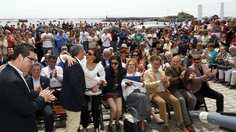 ACTO DEL HOMENAJE A PLACIDO BETANZOS EN EL QUE BAUTIZO´CON SU NOMBRE EL PASEO MARITIMO DE PALMEIRA