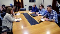 Reunion entre PSOE y Podemos