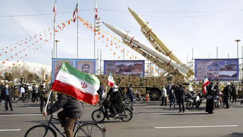 Celebracin por el 42 aniversario de la revlucin islmica en Tehern, el pasado da 10 de febrero
