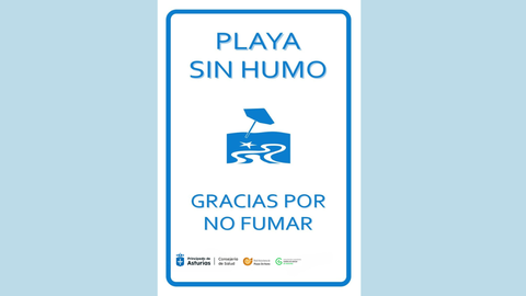 Se�al indicativa de playa sin humo