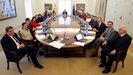 O novo Consello de Ministros na súa primeira reunión de traballo, o pasado martes 14