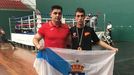 Rubén Batán (derecha) con Cipri Gómez