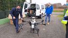 Demostracin del uso de drones en la agricultura, en Mugardos