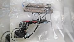 M�quina de tatuar casera incautada en Teixeiro