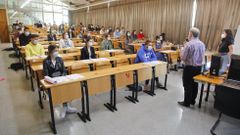 Este ao se presentaron unos 14.600 estudiantes a la prueba ordinaria de selectividad en Galicia