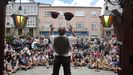 Actuación del festival A rúa e vosa en la plaza de España, en las fiestas del pasado año