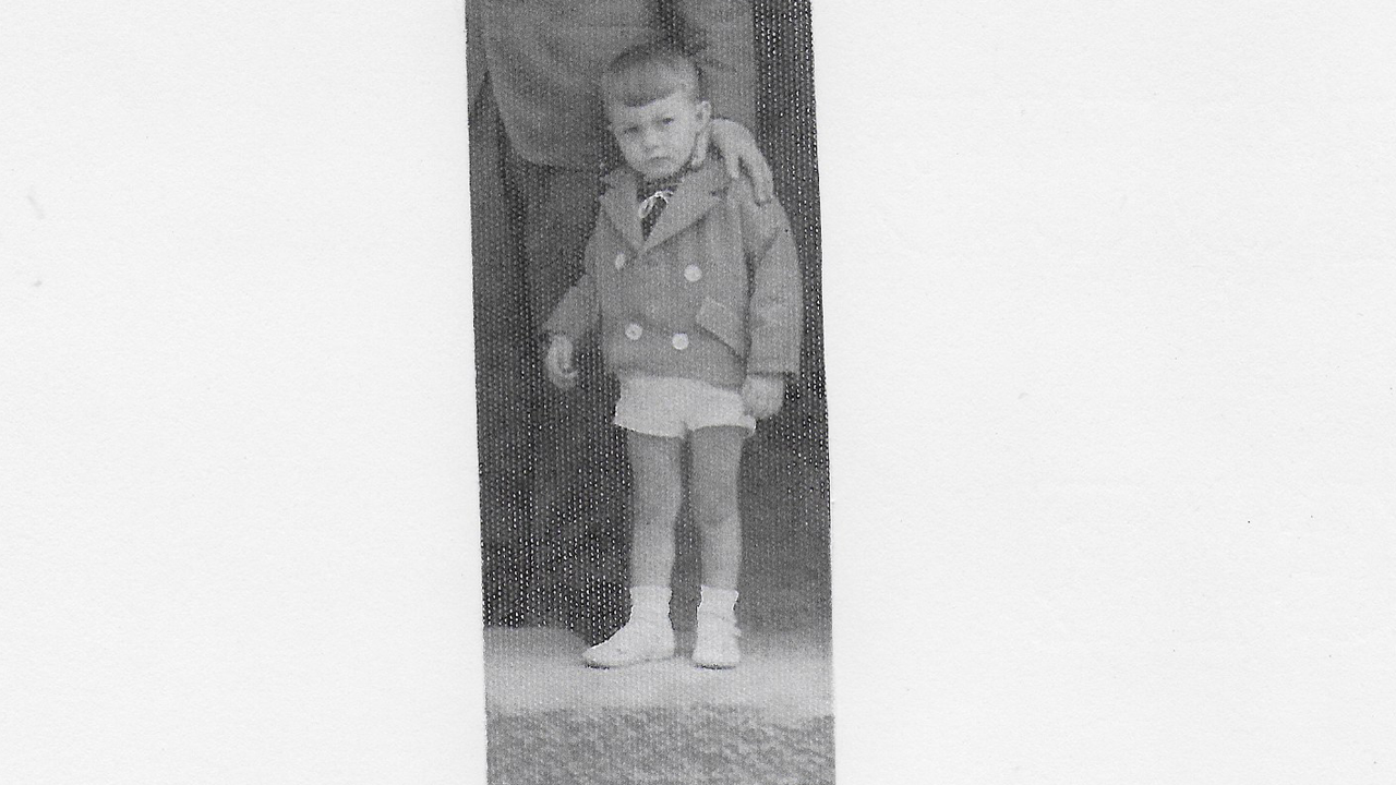 1963. La primera foto en B�lgica del asturiano Jos� Luis Mor�n Men�ndez, con 6 a�os