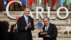Felipe VI entrega el Premio Europeo Carlos V al secretario general de la ONU, el portugus Antnio Guterres