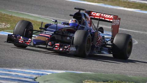 Carlos Sainz Jr., en su debut con Toro Rosso.