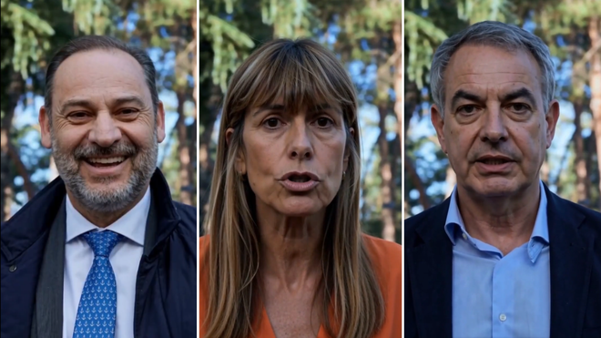 Los rostros de �balos, Bego�a G�mez y Zapatero, generados con Inteligencia Artificial.