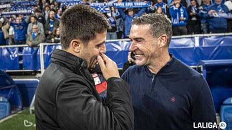 Lisci y Carri�n, antes del Oviedo-Osasuna