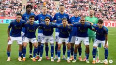 El once inicial del Real Oviedo ante el Girona