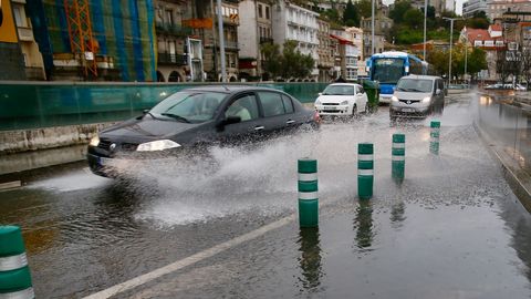 Inundaciones en el Berbs, en Vigo
