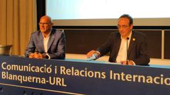 Los exconsejeros Ral Romeva y Josep Rull en un acto en Barcelona.
