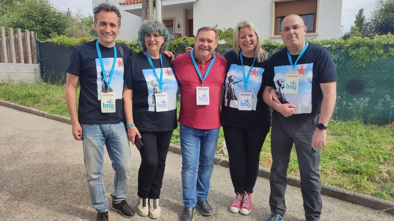 O BNG de Fene durante a xornada electoral