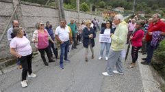 Vecinos de Bora afectados por las obras de la circunvalación de Pontevedra