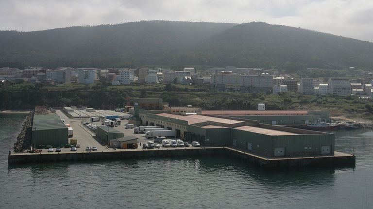 Las instalaciones de la lonja burelense, concesión de la empresa Armadores de Burela (foto de archivo)