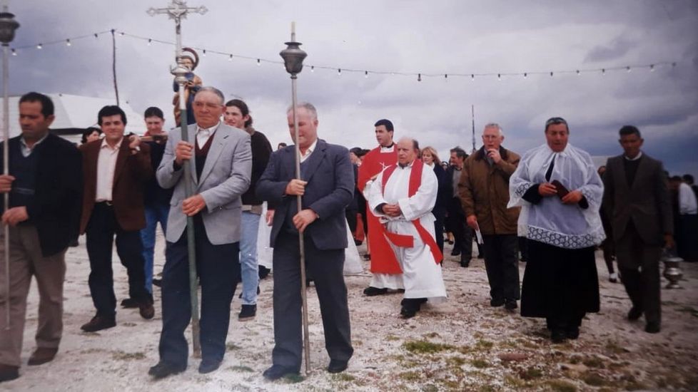 Una fotograf�a de la procesi�n de una de las �ltimas romer�as que se celebraron en Biville