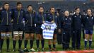 La selección argentina de rugby recordó a los tripulantes del San Juan antes de su partido en el  Aviva Stadium de Dublín (Irlanda)