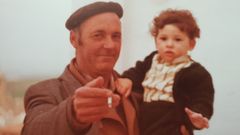 David Gmez con su abuelo