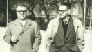 Del Riego e Luís Seoane, en Bos Aires en 1954.