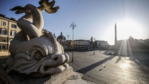 La plaza del Popolo, en Roma.