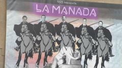 Polmico mural en Olot: compara a los lderes polticos con La Manada