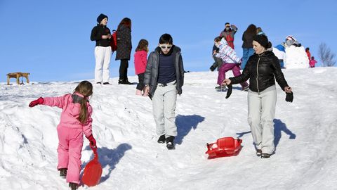 O Cebreiro es actualmente el lugar que ms visitantes recibe atrados por la nieve