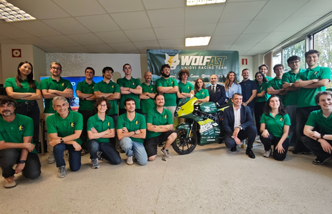 El equipo Wolfast UniOvi Racing Team presenta su nuevo prototipo de moto de competicin elctrica