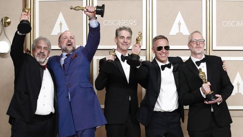 Mark Weingarten, James Mather, Al Nelson, Chris Burdon y Mark Taylor dieron a «Top Gun: Maverick» su único Oscar al mejor sonido
