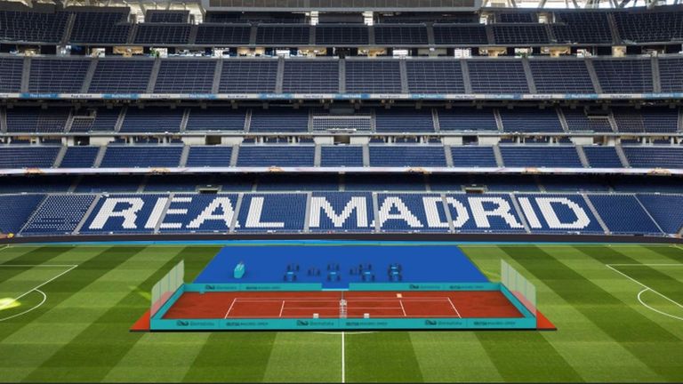 El Bernabéu se convertirá en pista de tenis para el Mutua Madrid Open