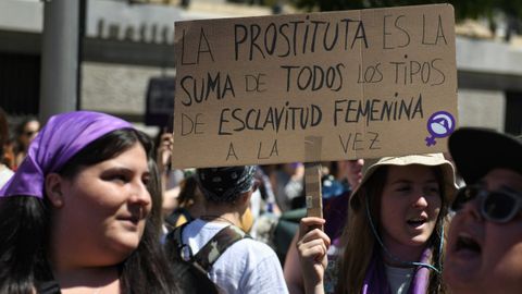 Manifestacin para reclamar la abolicin de la prostitucin el pasado 28 de mayo.