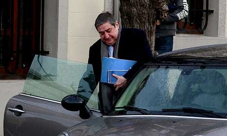 Lendoiro, a la salida de uno de los restaurantes que frecuenta últimamente.