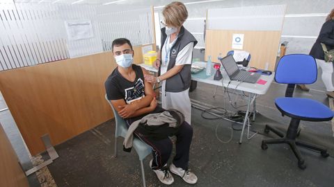 El sbado 2 de octubre fue el ltimo da de vacunacin contra el covid en el recinto ferial de Pontevedra
