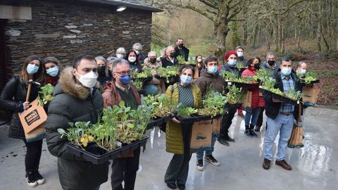 Entrega de plantas a los ltimos 34 adjudicatarios de los huertos urbanos de la Diputacin en el Paseo do Rato de Lugo