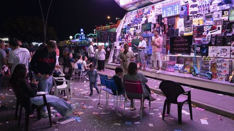 Imagen del bingo en las fiestas de Ribeira