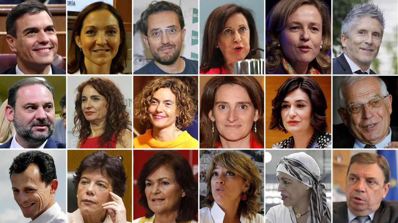 Estos son todos los ministros del nuevo Gobierno de Pedro Sánchez