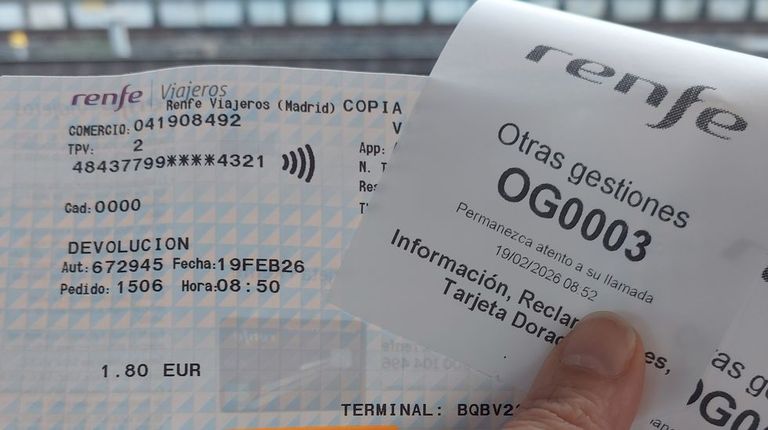 El culebrón de una viajera que se empeñó en reclamar a Renfe un billete que no pudo usar porque se suspendió el tren
