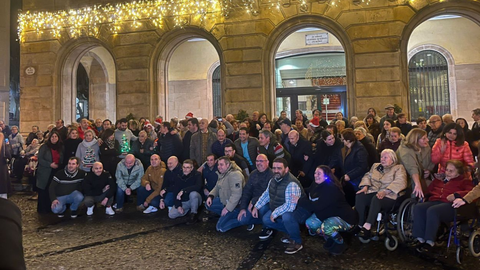 Carrera solidaria de los taxistas de Gijn en Navidad