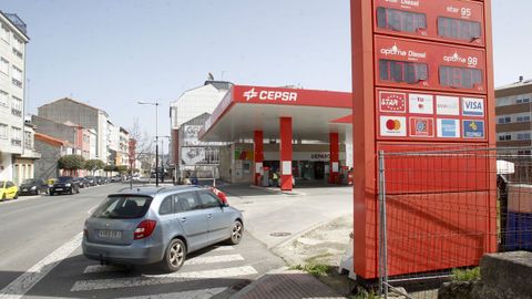 La estacin de servicio Cepsa de la carretera de Castilla, en Ferrol, es la que tiene los combustibles ms baratos