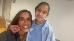 Olaya Pizarro, con su hija Lola