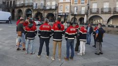 Bomberos de Ourense, en una convocatoria de Comisiones Obreras, para protestar por el impago de pluses.