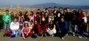 Alumnos del instituto Pintor Colmeiro de Silleda viajaron hasta tierras italianas, en la foto en Florencia.