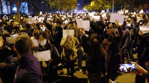 China afronta por el covid las mayores protestas sociales de la últimas tres décadas