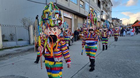 Viana acoge la mayor mascarada de la Pennsula Ibrica.Los vellarrns de Ris en el desfile.