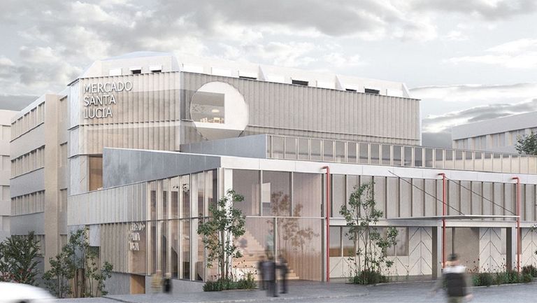 Proyecto del mercado de Santa Lucía, donde se ubicará el nuevo centro de salud
