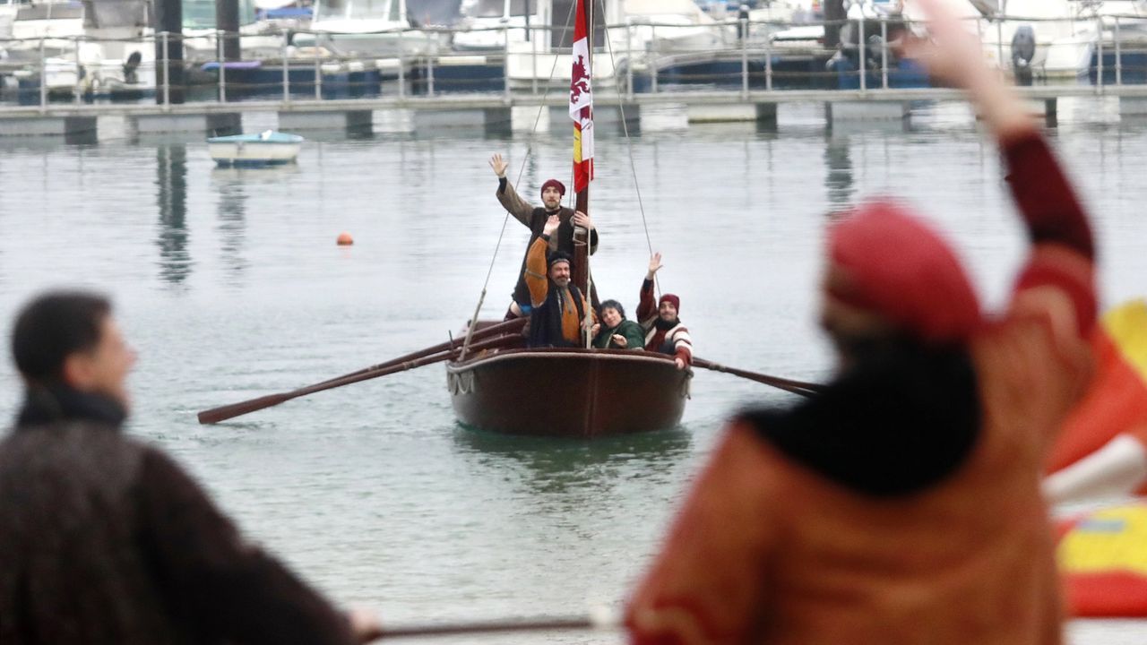Ruta de las cascadas de Quiroga.Imagen de la representaci�n de la Festa da Arribada del a�o 2024