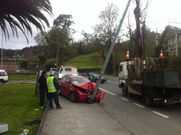 El accidente se produjo muy cerca de la escuela infantil de la red Gali�a Azul